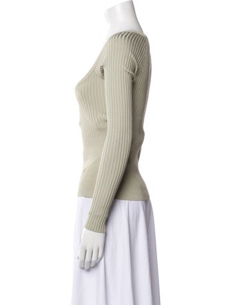 Jonathan Simkhai Square Neckline Long Sleeve Top