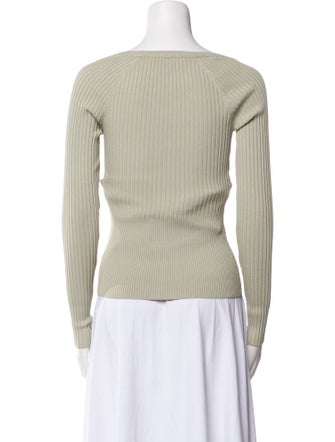 Jonathan Simkhai Square Neckline Long Sleeve Top