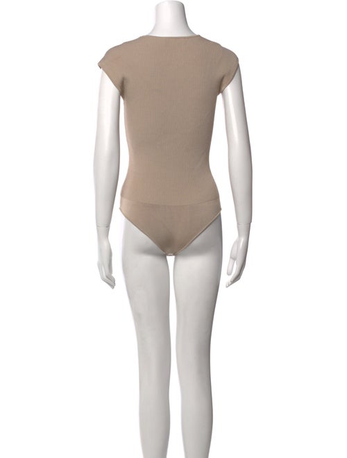 Jonathan Simkhai Square Neckline Short Sleeve Bodysuit