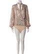 Jonathan Simkhai Tie Neck Long Sleeve Bodysuit