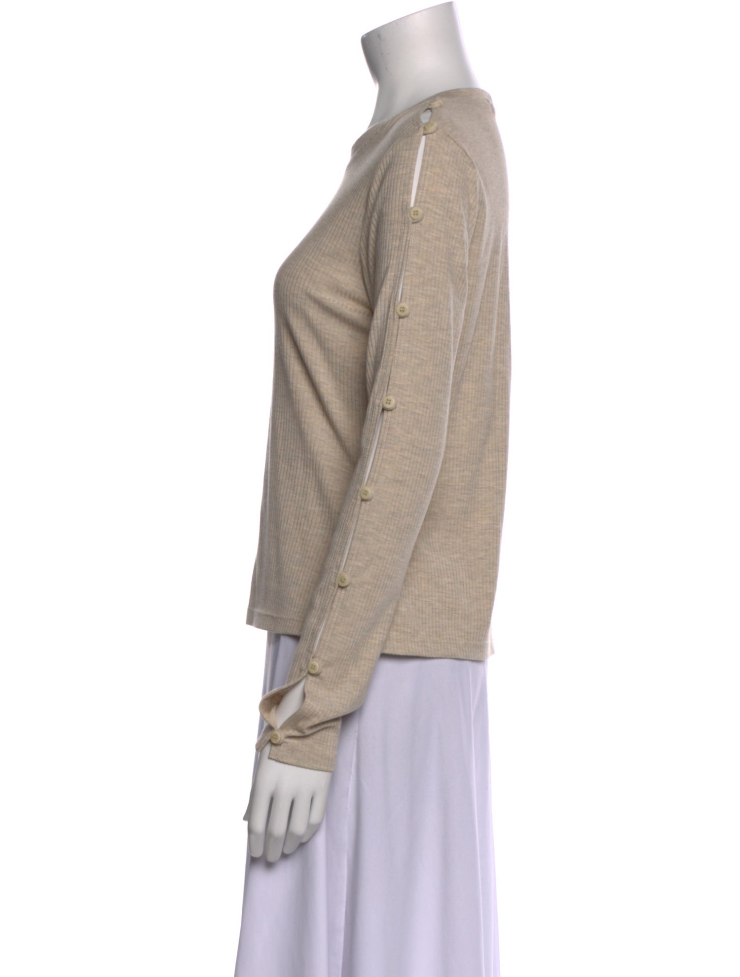 Jonathan Simkhai Scoop Neck Long Sleeve Sweatshirt w/ Tags