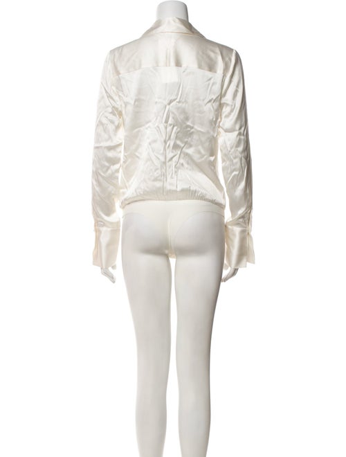 Jonathan Simkhai V-Neck Long Sleeve Bodysuit