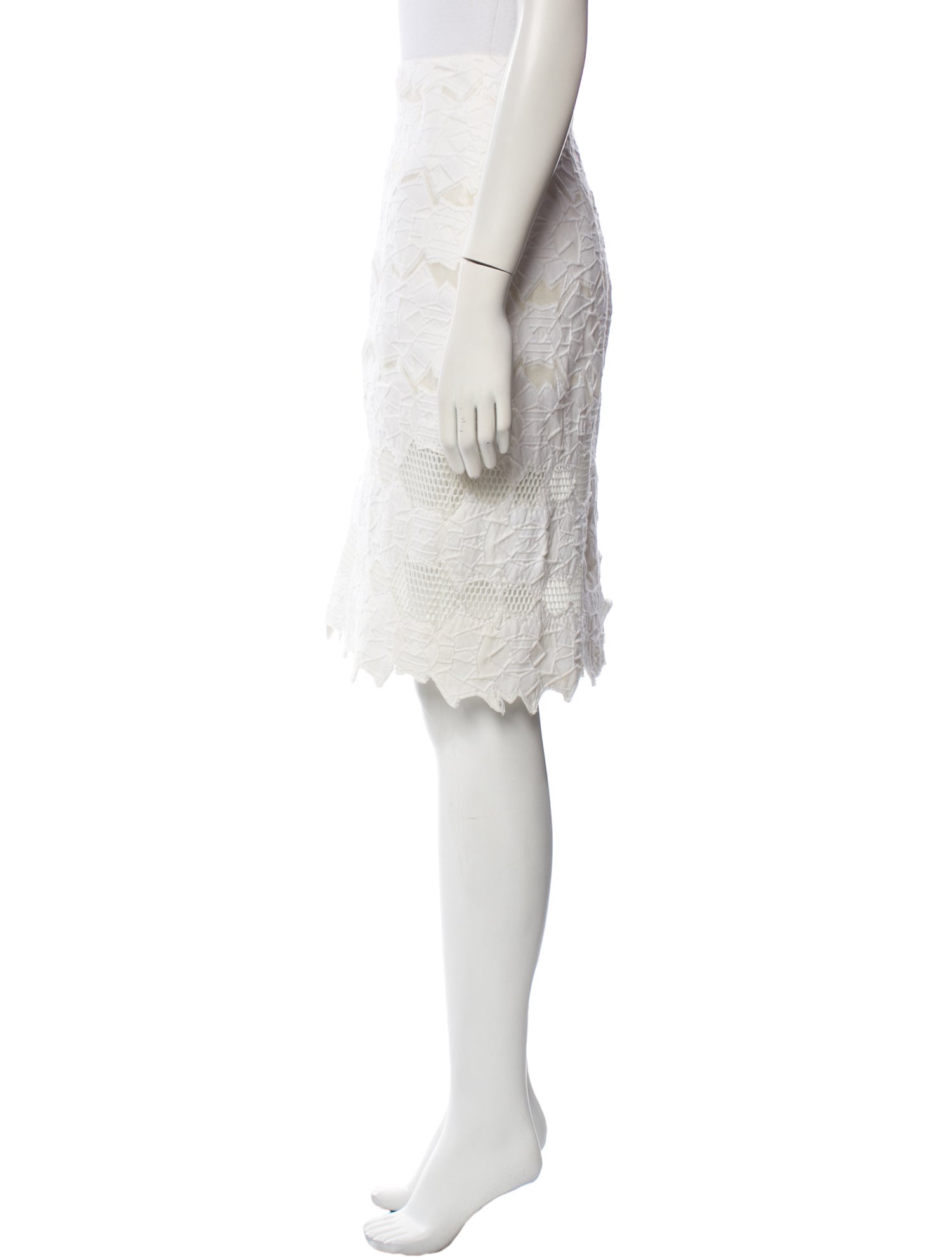 Jonathan Simkhai Lace Pattern Knee-Length Skirt