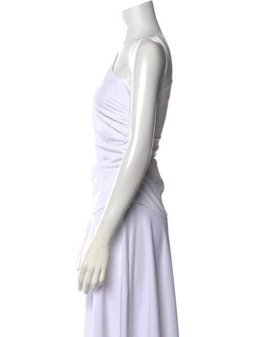 Jonathan Simkhai One-Shoulder Long Sleeve Crop Top