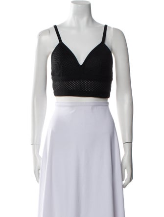 Jonathan Simkhai V-Neck Sleeveless Crop Top
