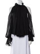 Jonathan Simkhai Silk Mock Neck Blouse