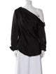 Jonathan Simkhai One-Shoulder Long Sleeve Blouse