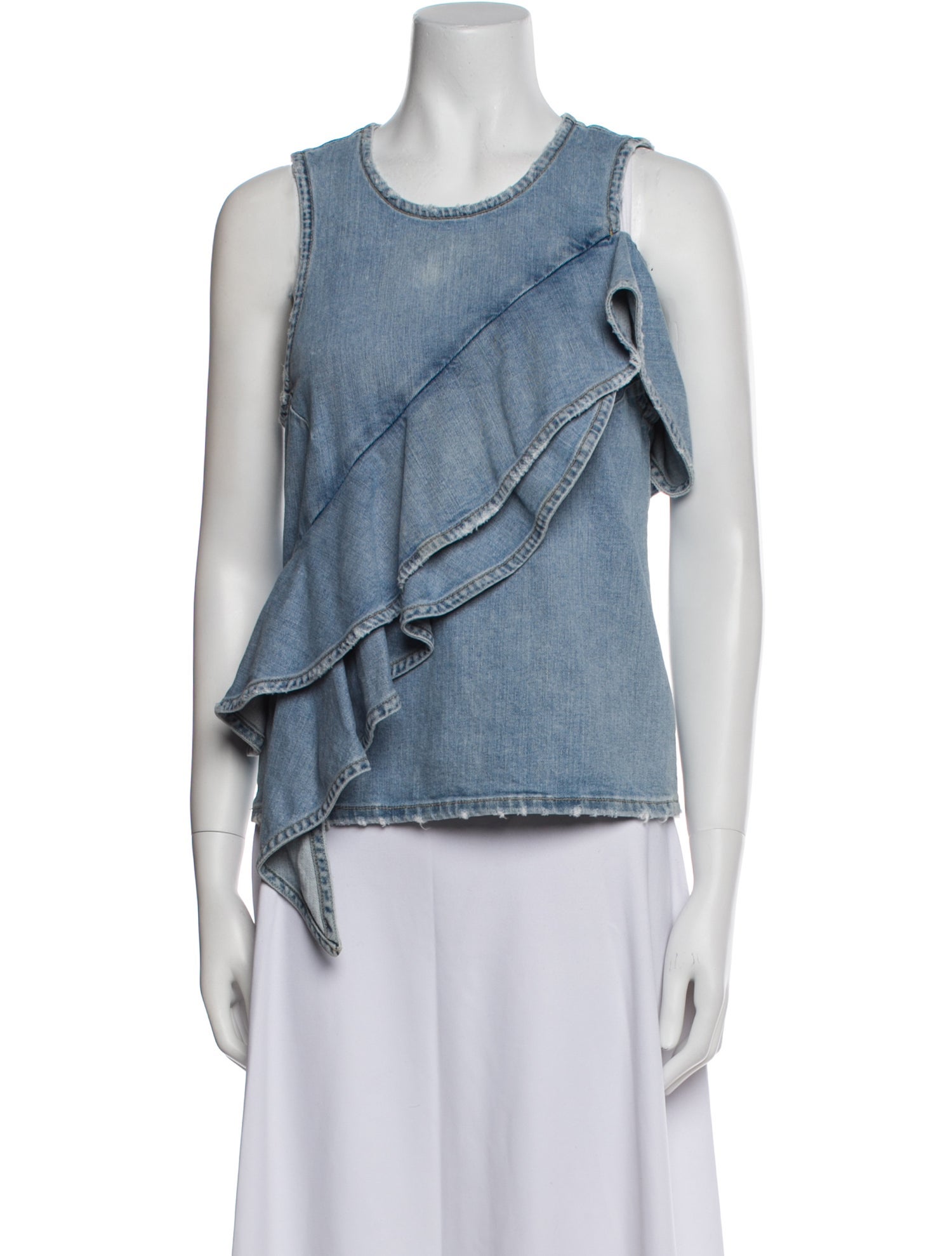 Jonathan Simkhai Scoop Neck Sleeveless Top