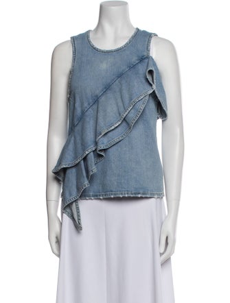 Jonathan Simkhai Scoop Neck Sleeveless Top
