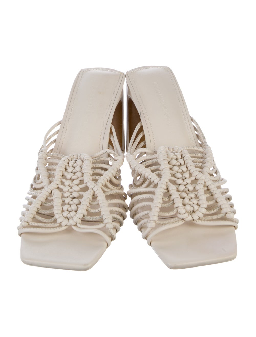 Jonathan Simkhai Leather Slides Neutrals - image 3