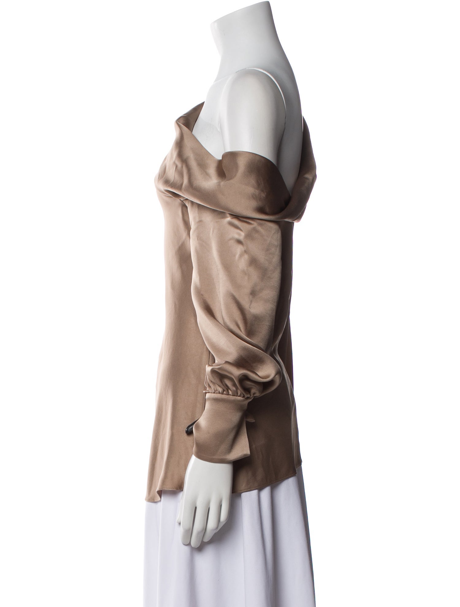 Jonathan Simkhai Asymmetrical Long Sleeve Blouse