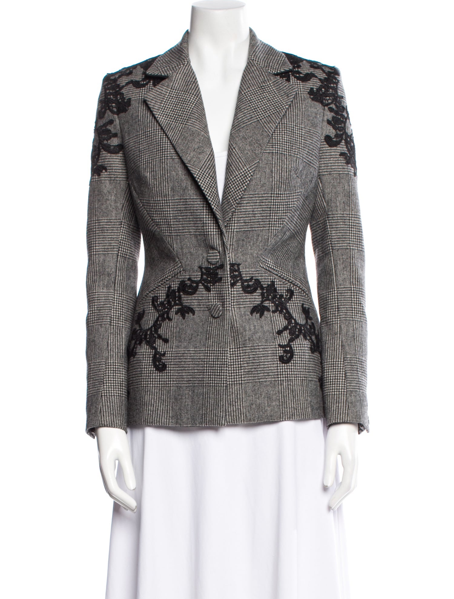 Jonathan Simkhai Houndstooth Print Blazer