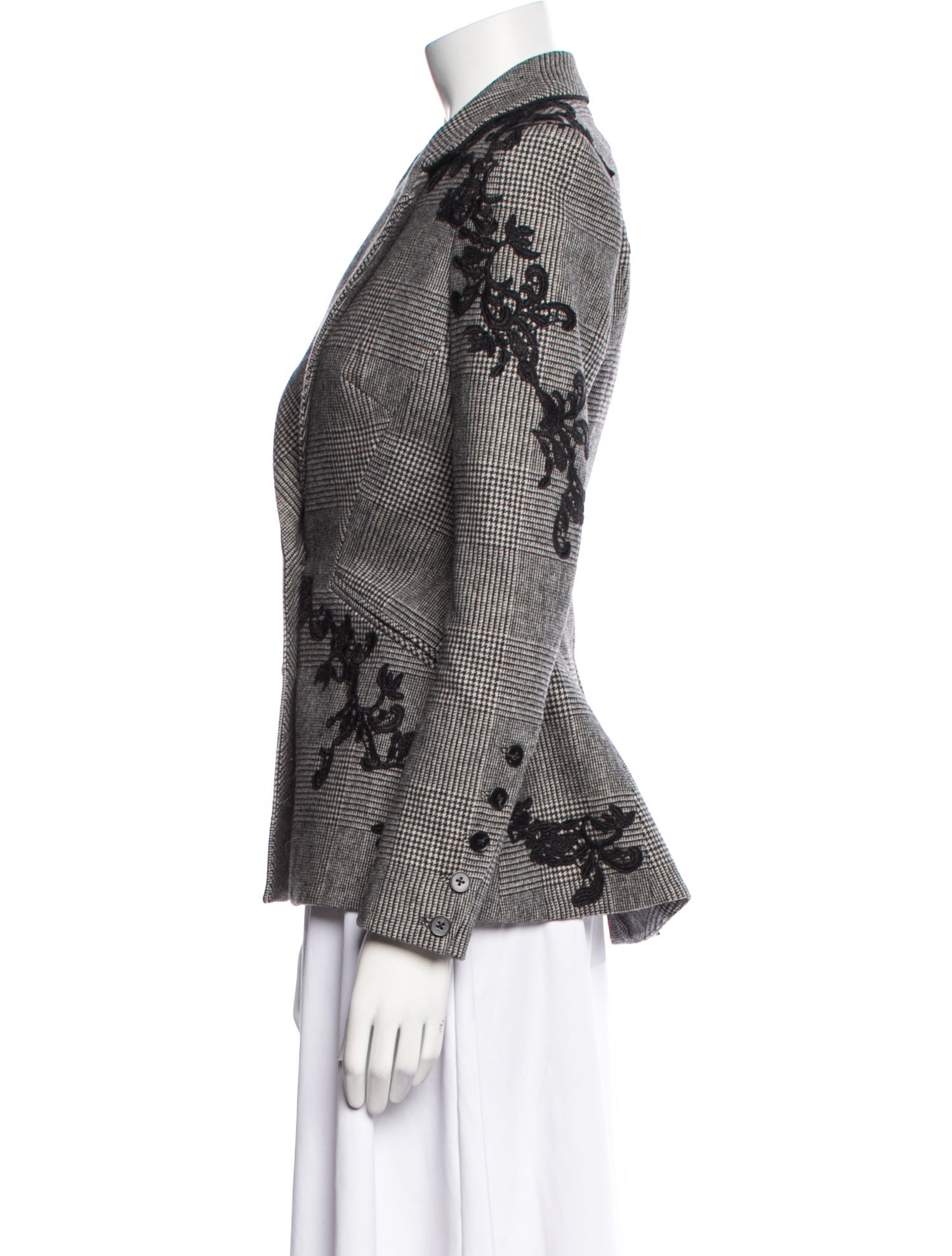 Jonathan Simkhai Houndstooth Print Blazer