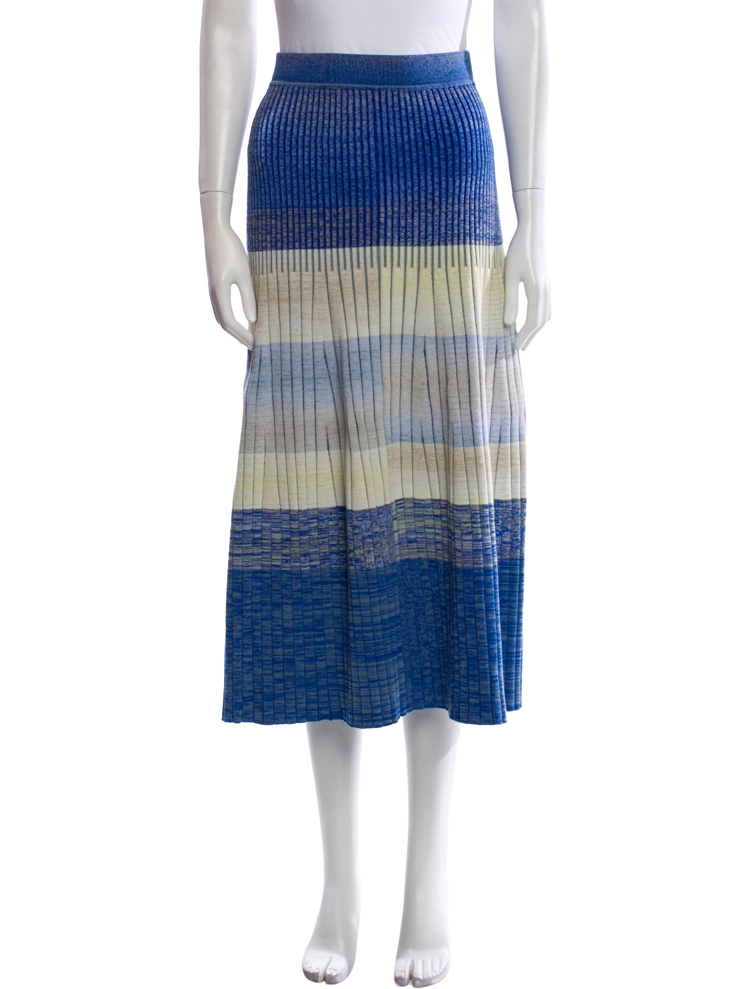 Jonathan Simkhai Striped Midi Length Skirt