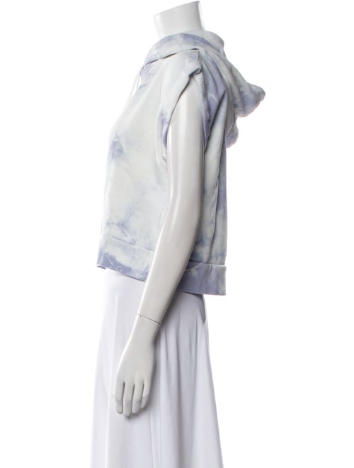 Jonathan Simkhai Tie-Dye Print Crew Neck Crop Top