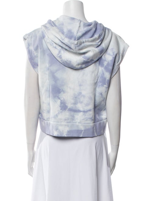 Jonathan Simkhai Tie-Dye Print Crew Neck Crop Top