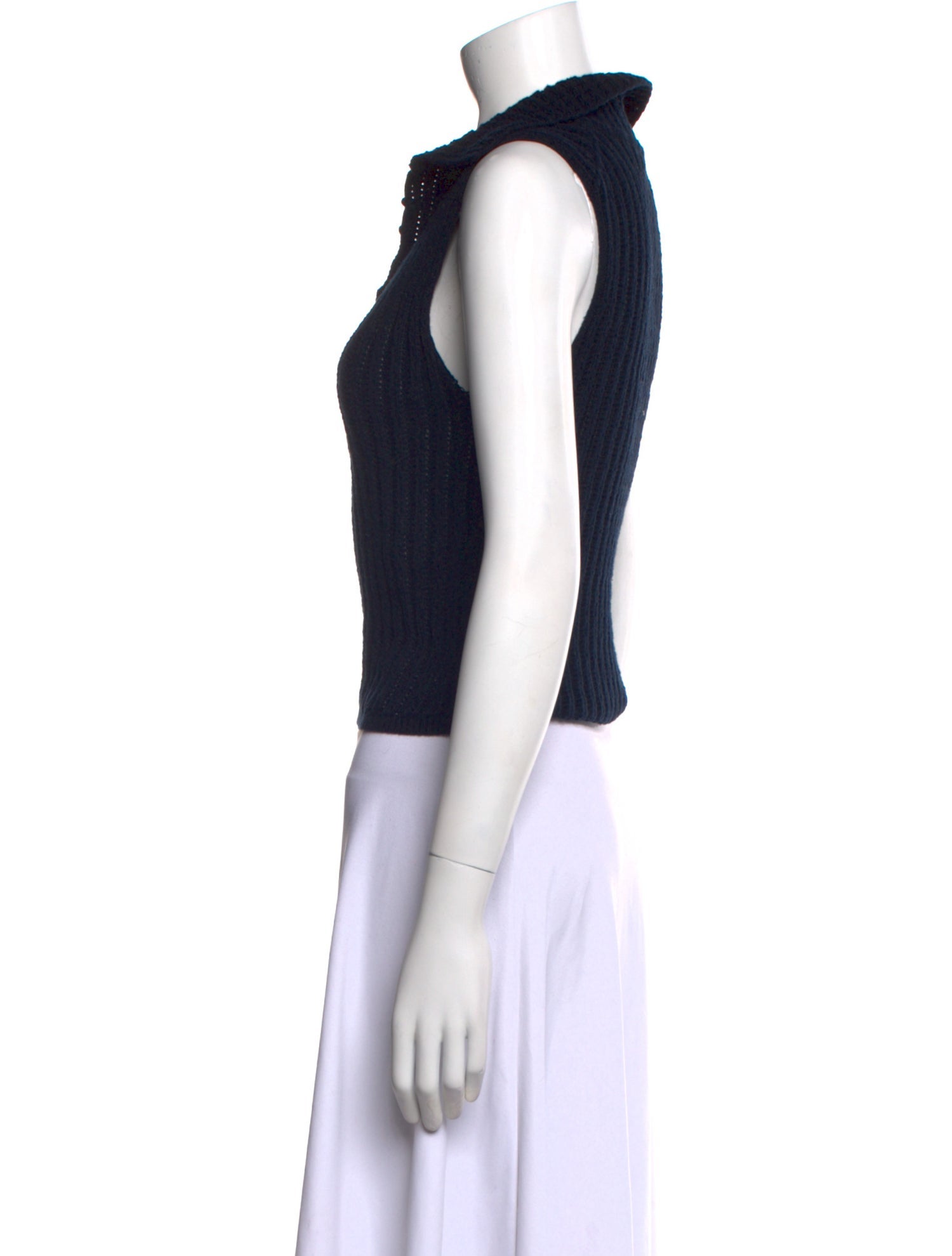 Jonathan Simkhai Cowl Neck Sleeveless Crop Top
