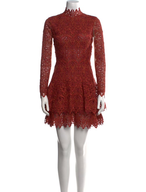 Jonathan Simkhai Lace Pattern Mini Dress