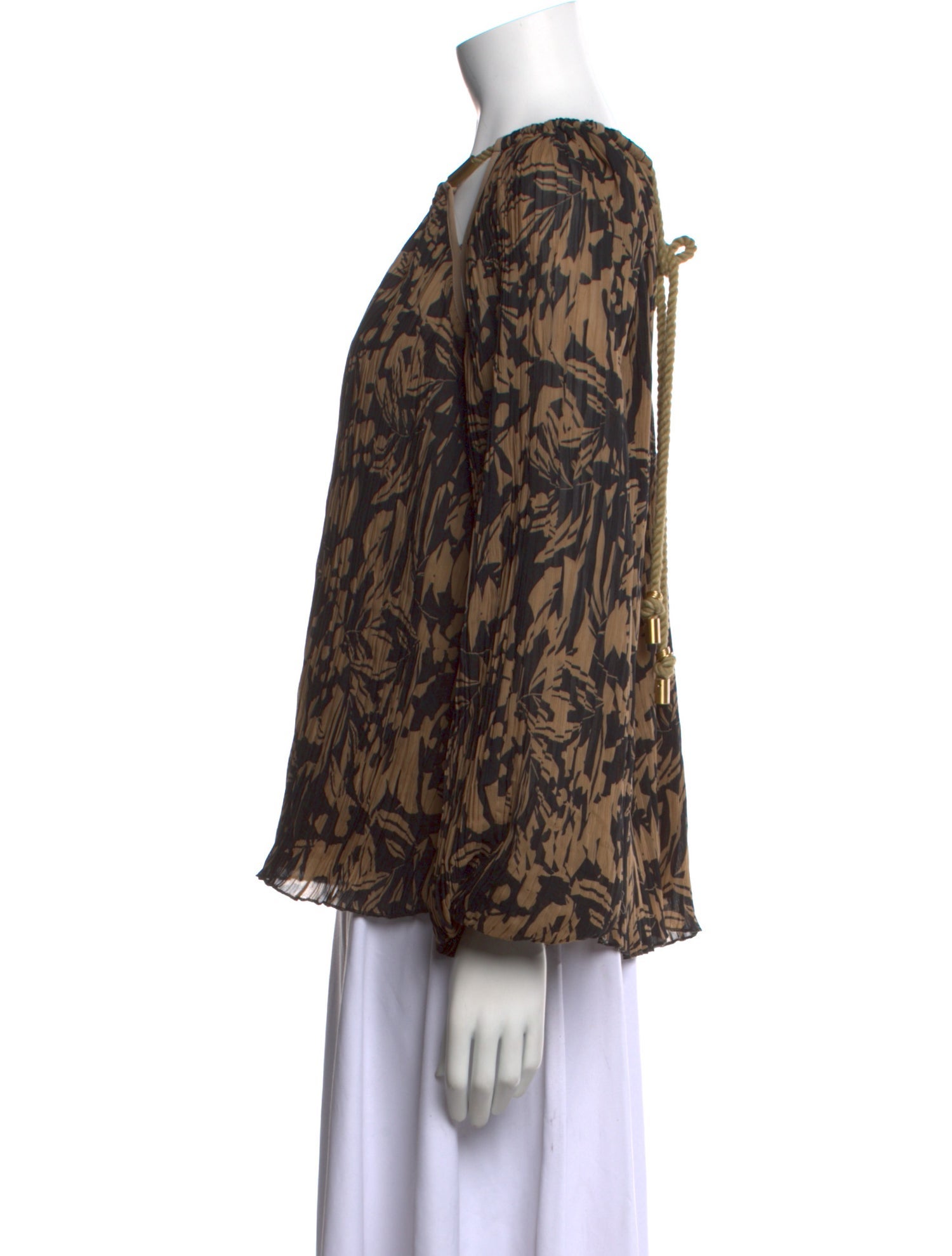 Jonathan Simkhai Printed Scoop Neck Blouse