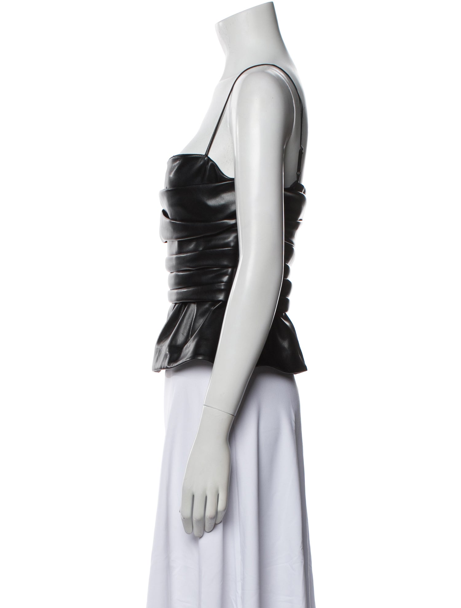 Jonathan Simkhai Square Neckline Sleeveless Crop Top