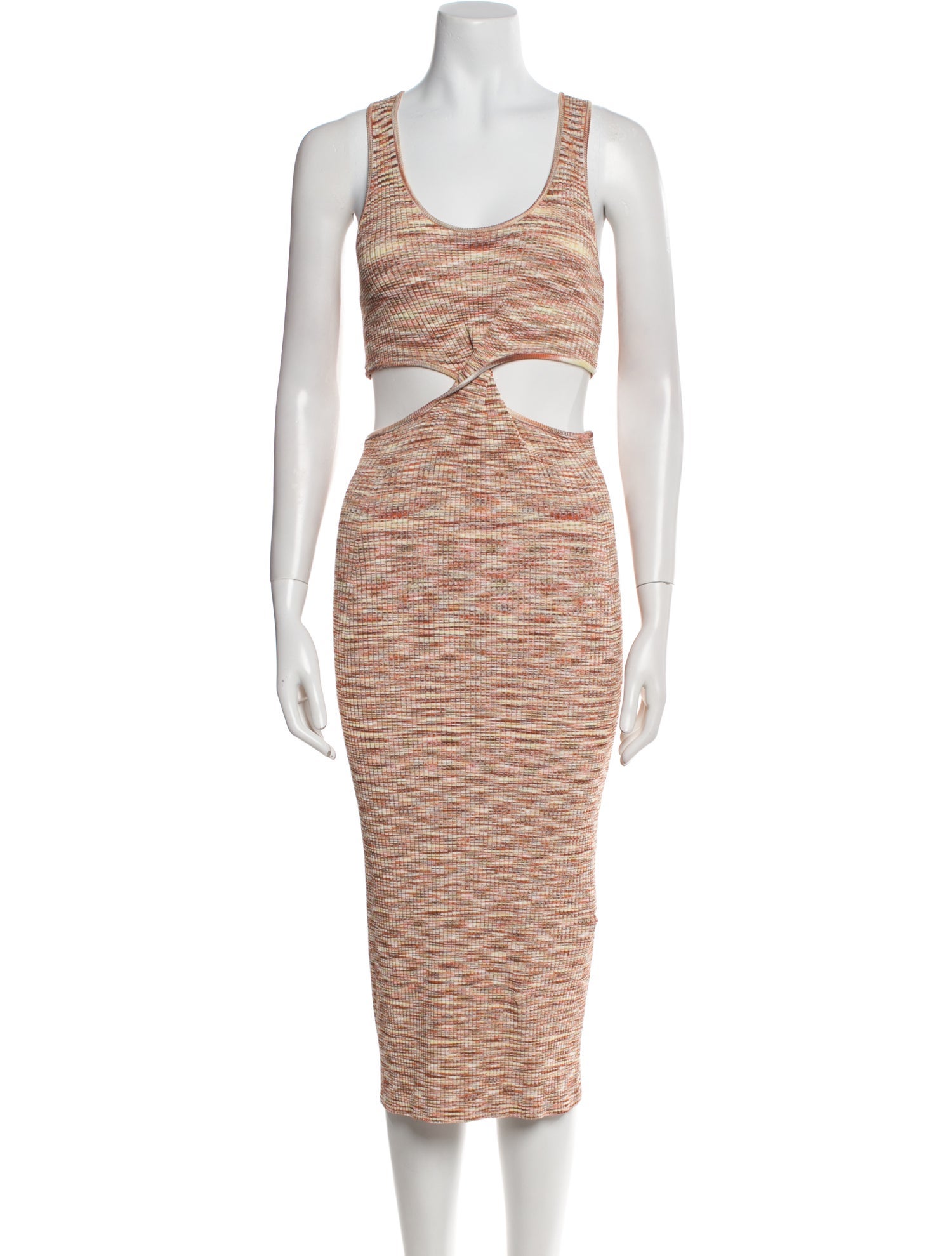 Jonathan Simkhai Striped Midi Length Dress