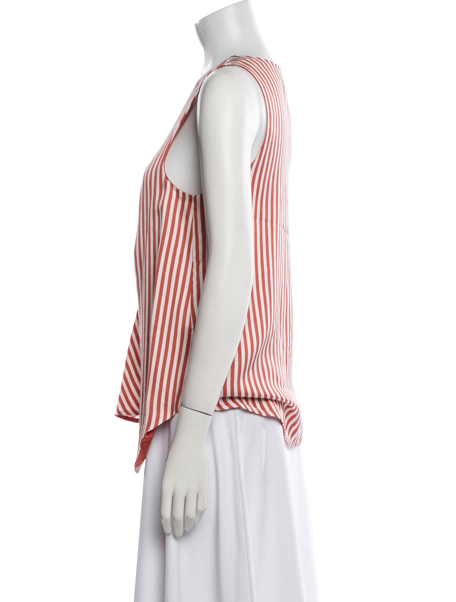 Jonathan Simkhai Striped V-Neck Top