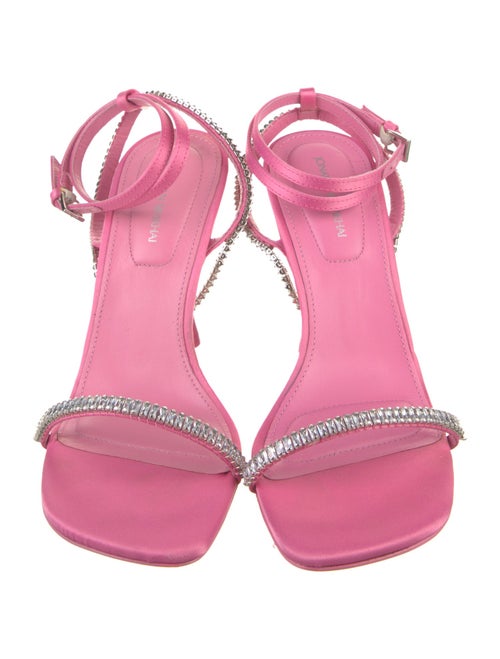 Jonathan Simkhai Leather Crystal Embellishments Sandals