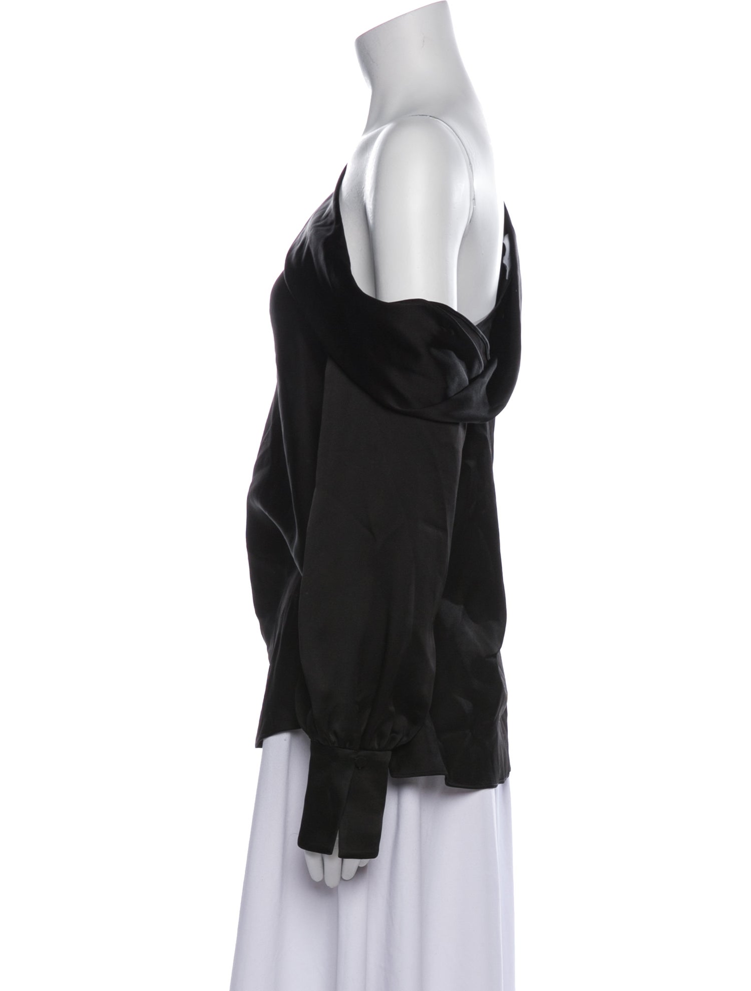 Jonathan Simkhai One-Shoulder Long Sleeve Blouse