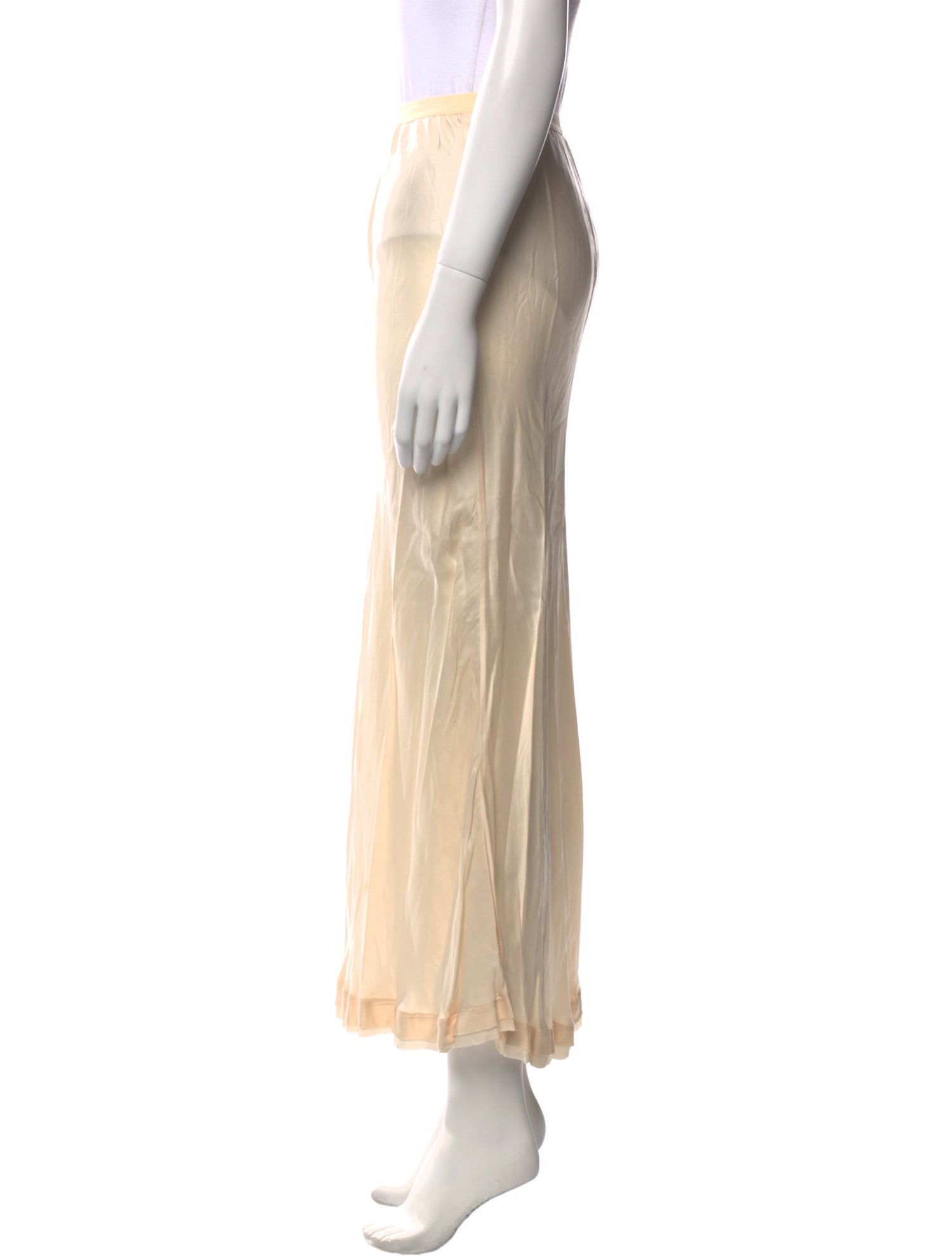 Jonathan Simkhai Raw-Edge Trim Midi Length Skirt