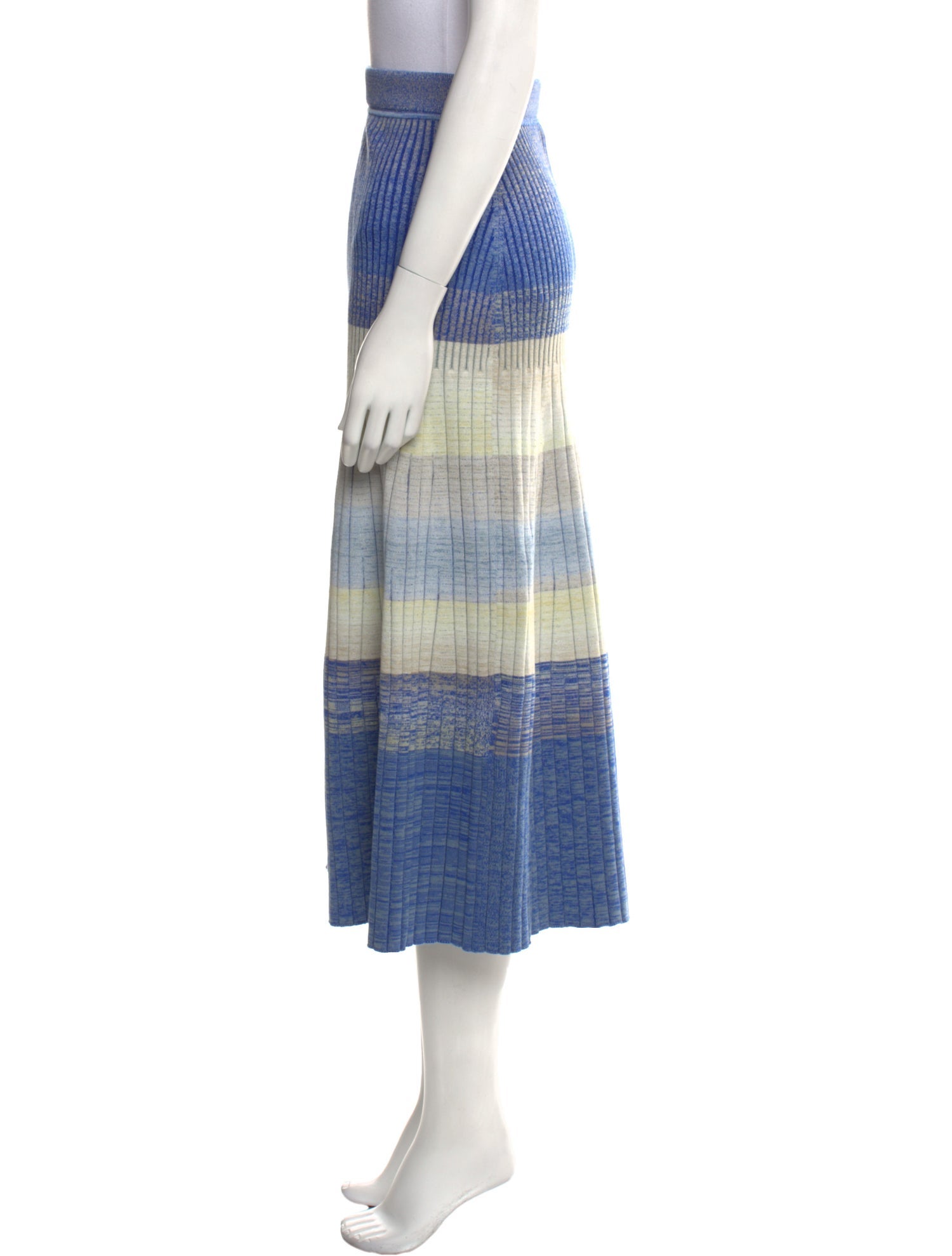 Jonathan Simkhai Striped Midi Length Skirt