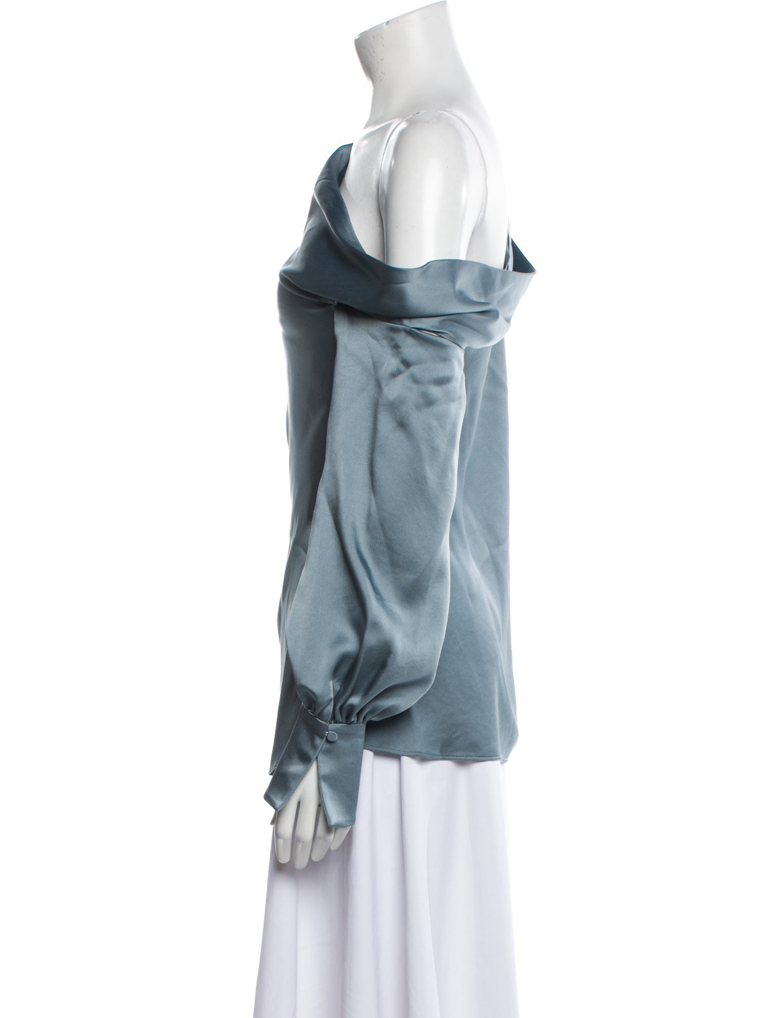 Jonathan Simkhai Silk One-Shoulder Blouse