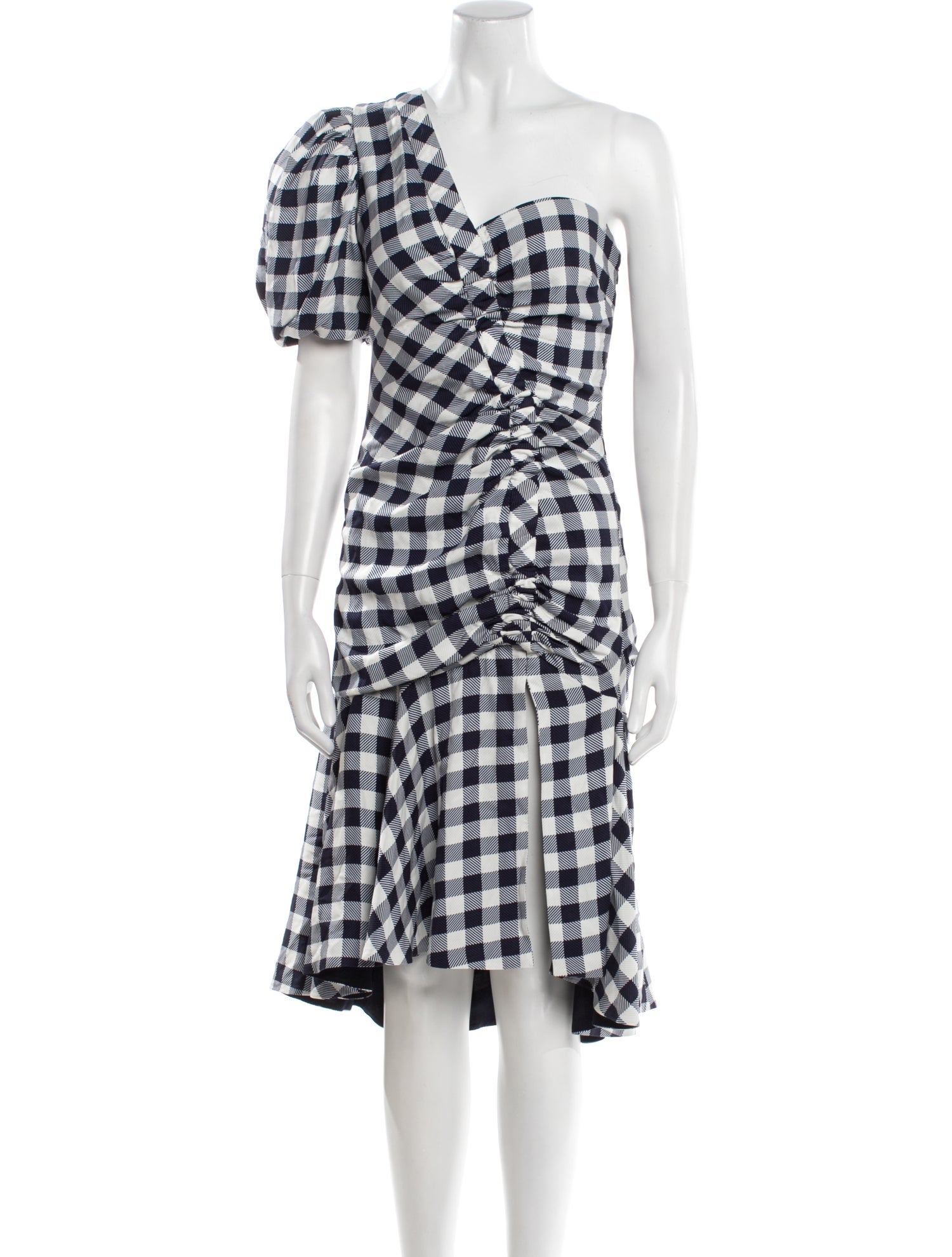 Jonathan Simkhai Plaid Print Midi Length Dress