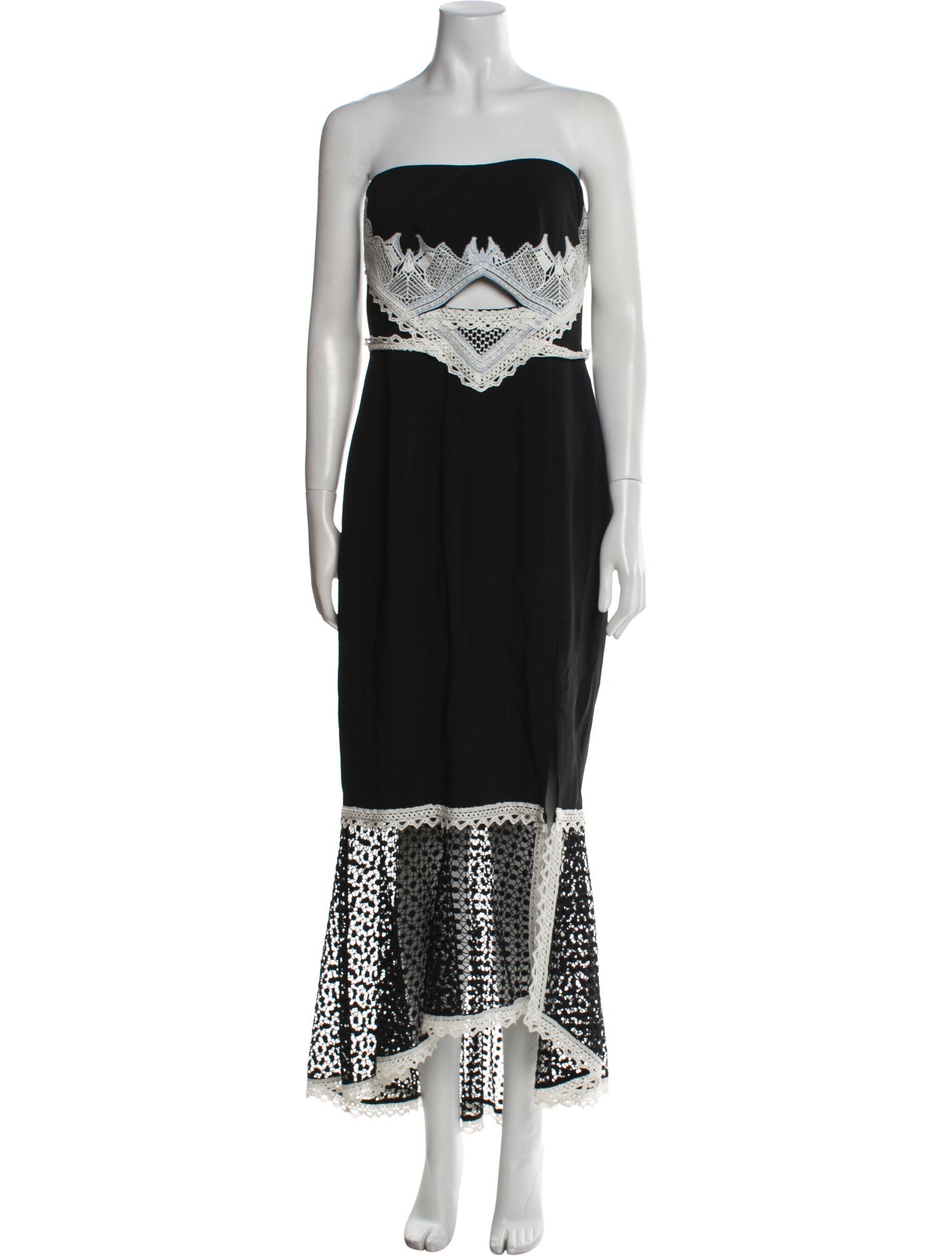 Jonathan Simkhai Window Pane Midi Length Dress