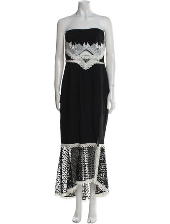 Jonathan Simkhai Window Pane Midi Length Dress