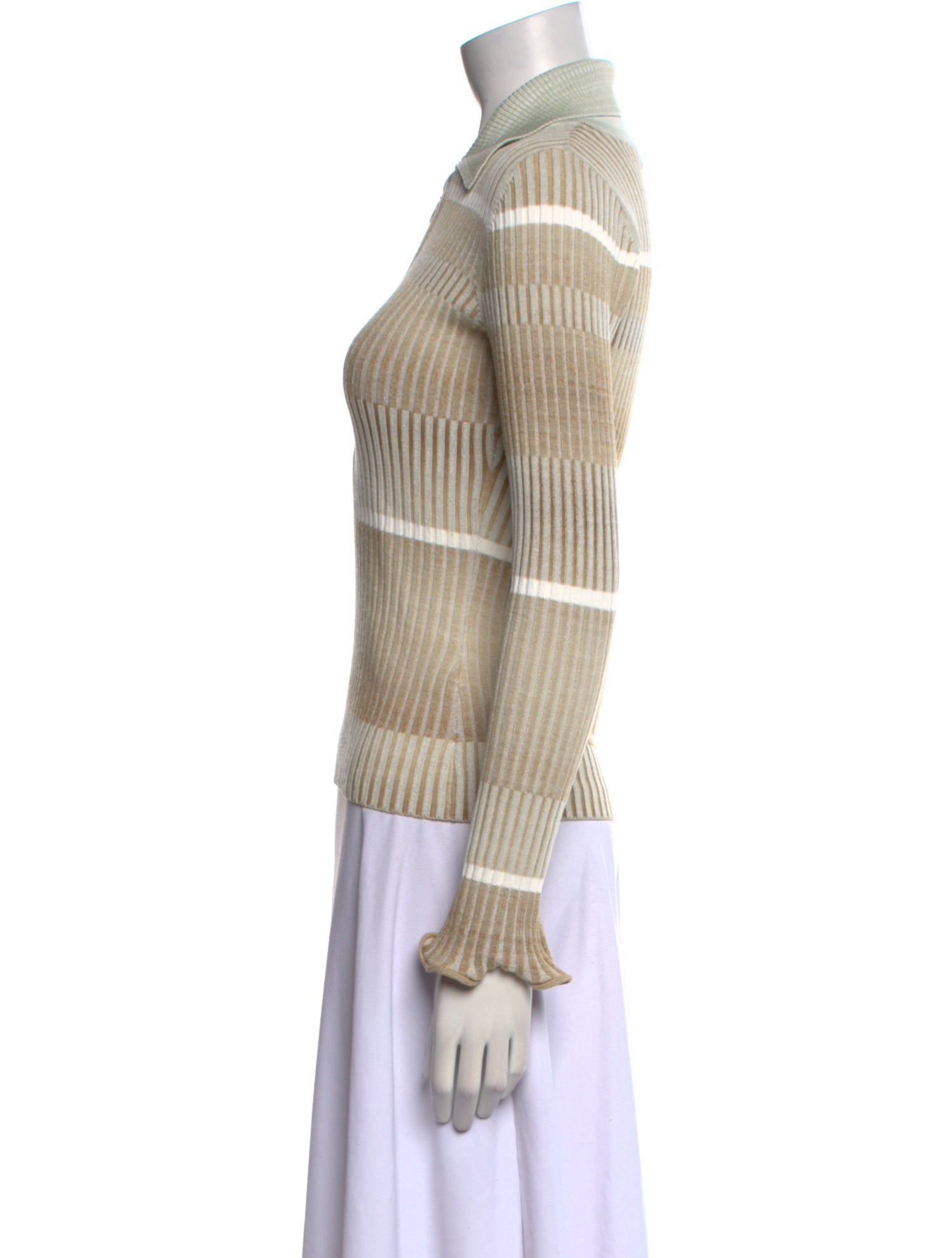 Jonathan Simkhai Striped Mock Neck Sweater