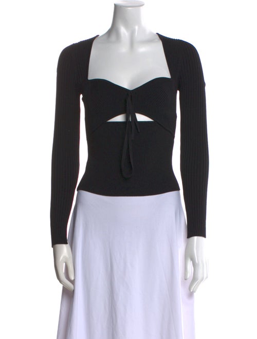 Jonathan Simkhai Square Neckline Long Sleeve Bodysuit