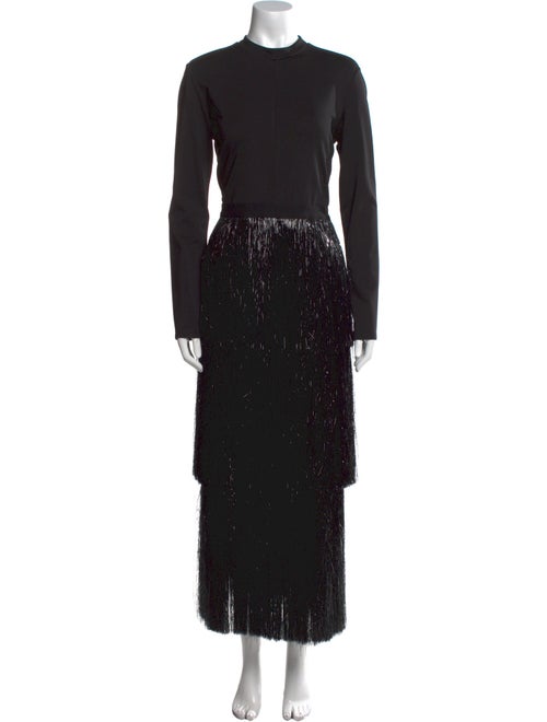 Jonathan Simkhai Mock Neck Long Dress