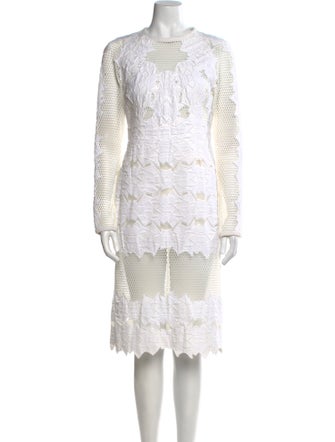 Jonathan Simkhai Lace Pattern Midi Length Dress