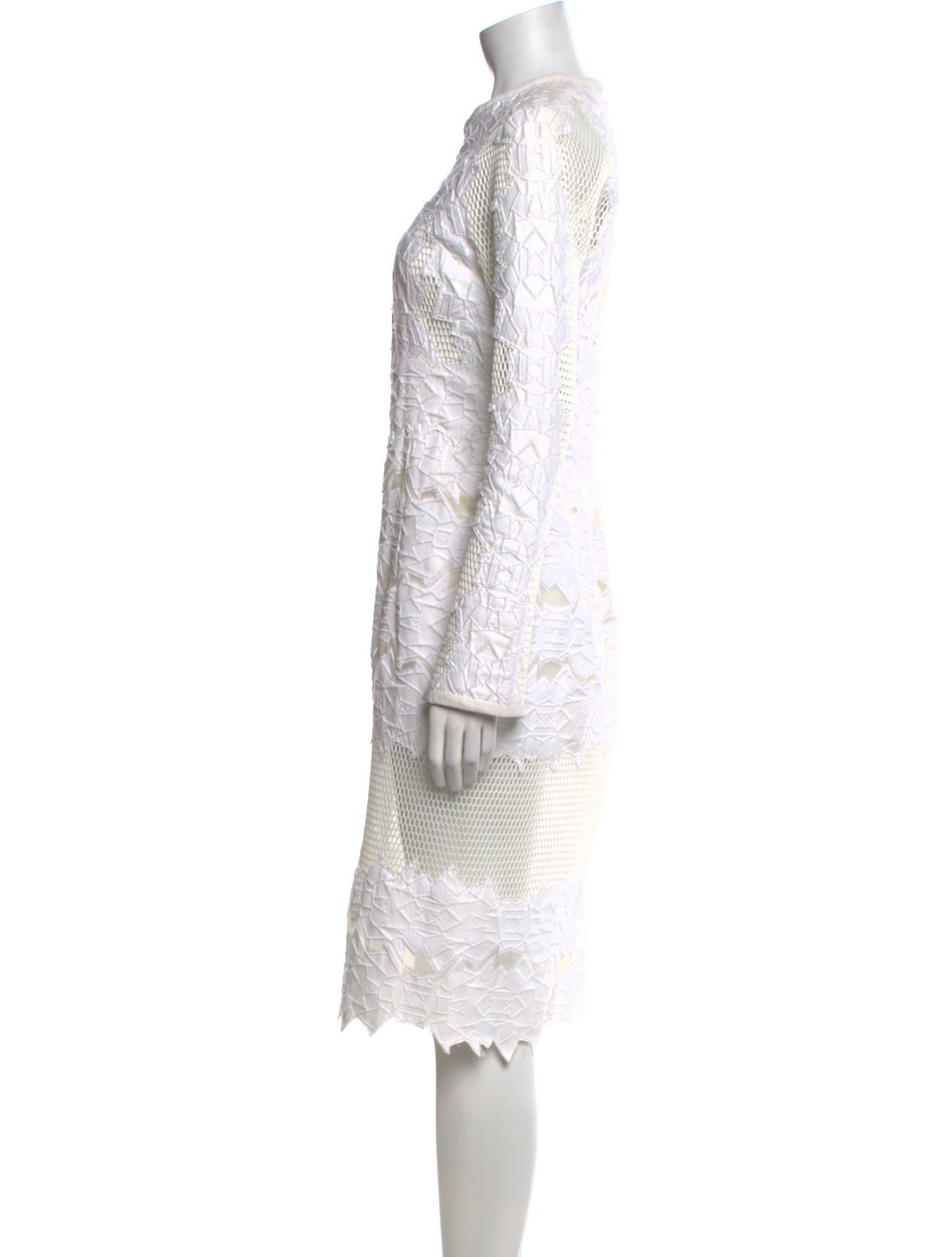 Jonathan Simkhai Lace Pattern Midi Length Dress