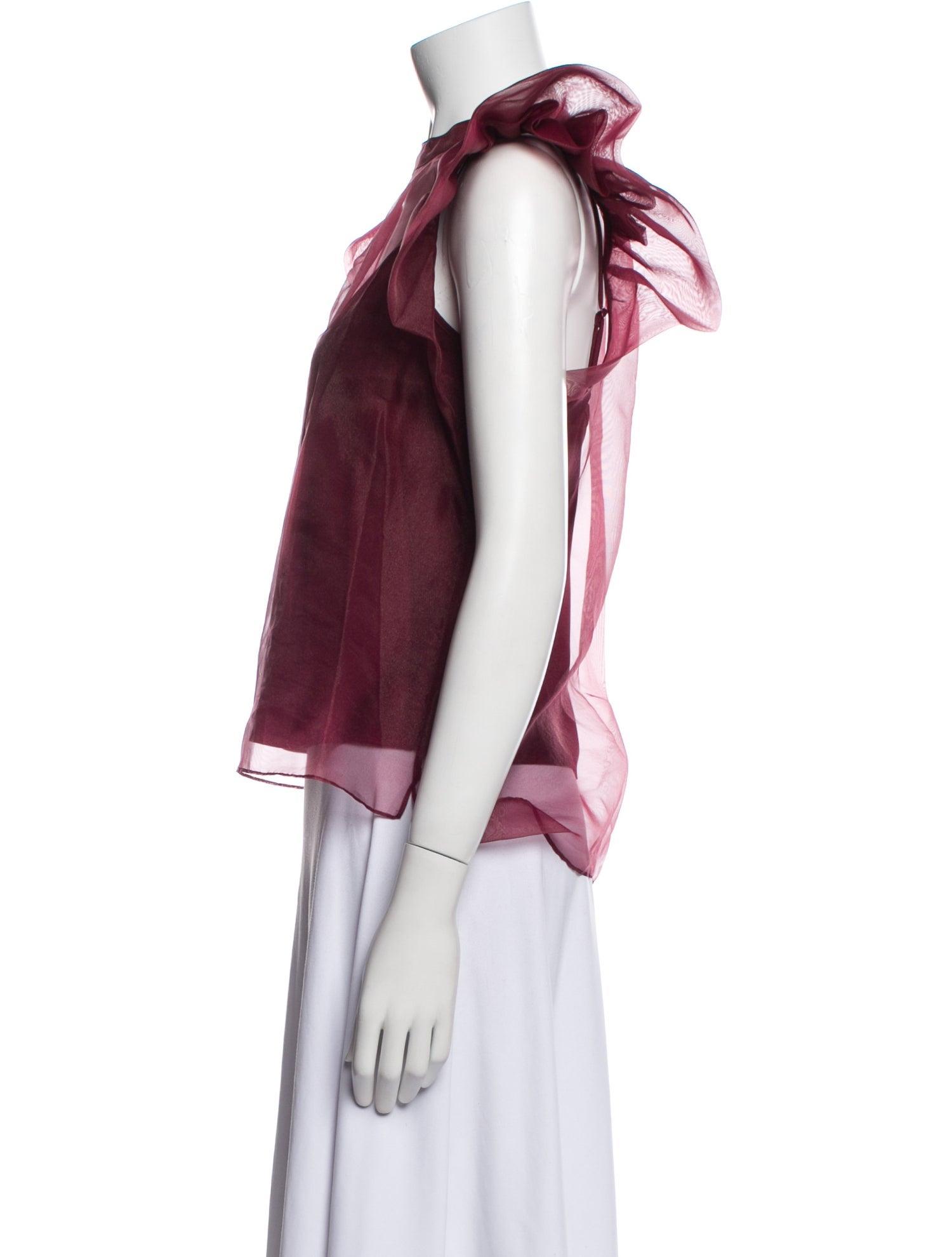 Jonathan Simkhai Bateau Neckline Short Sleeve Blouse