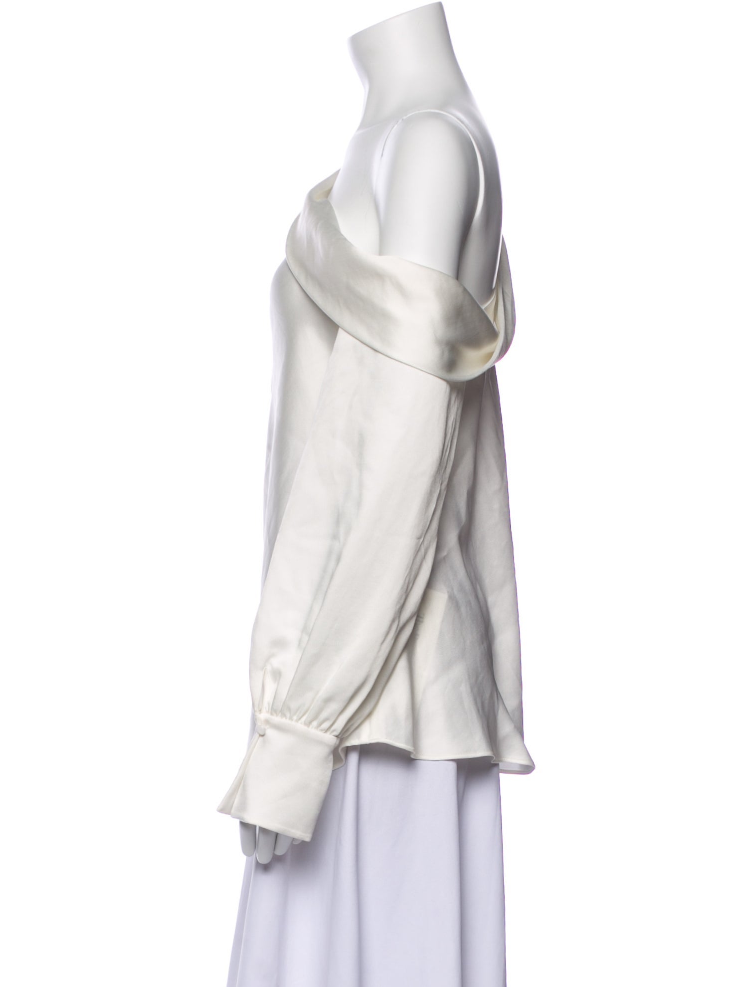 Jonathan Simkhai One-Shoulder Long Sleeve Blouse