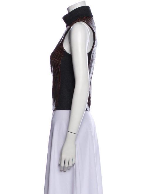 Jonathan Simkhai Leather Turtleneck Crop Top