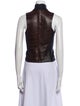 Jonathan Simkhai Leather Turtleneck Crop Top