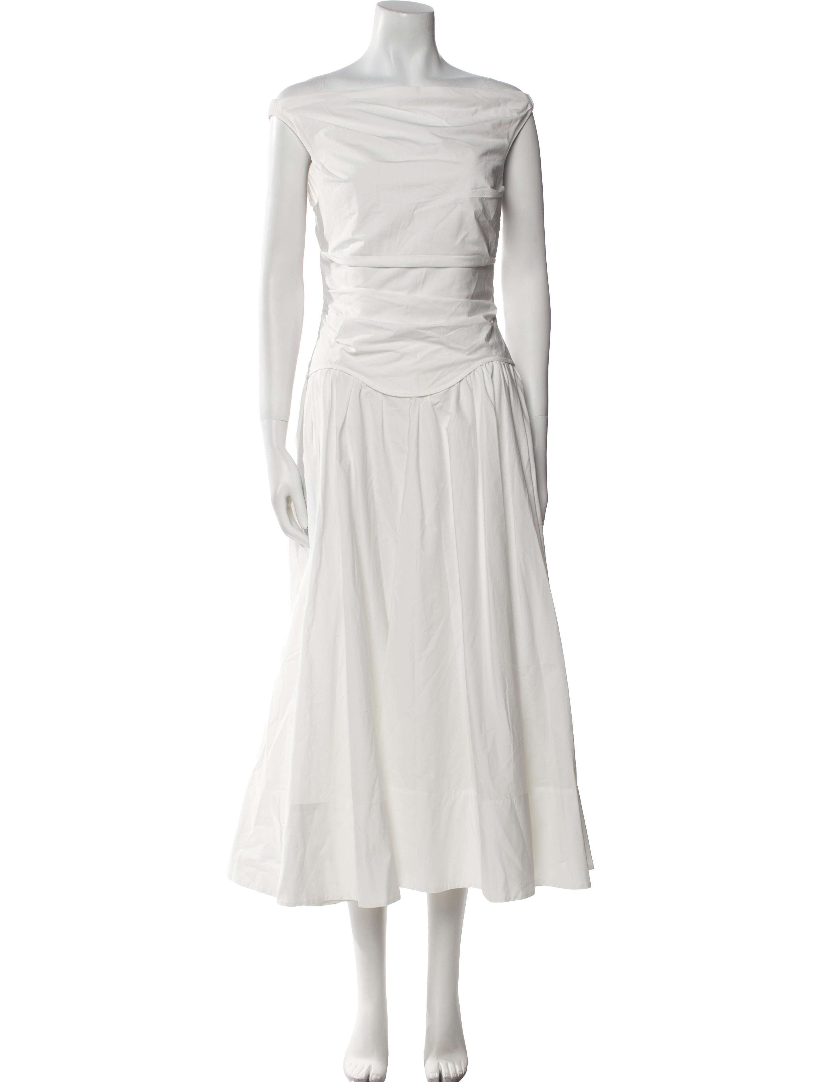 Jonathan Simkhai Bateau Neckline Long Dress