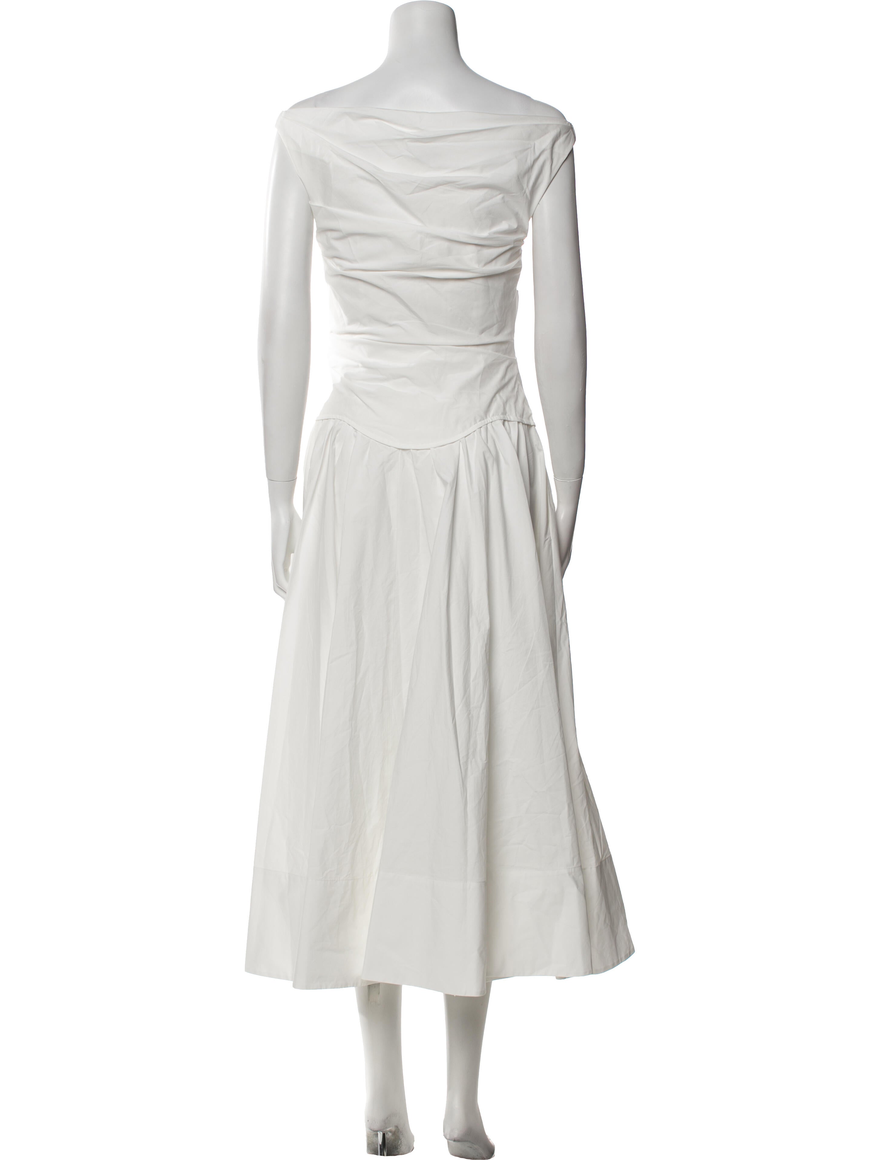 Jonathan Simkhai Bateau Neckline Long Dress