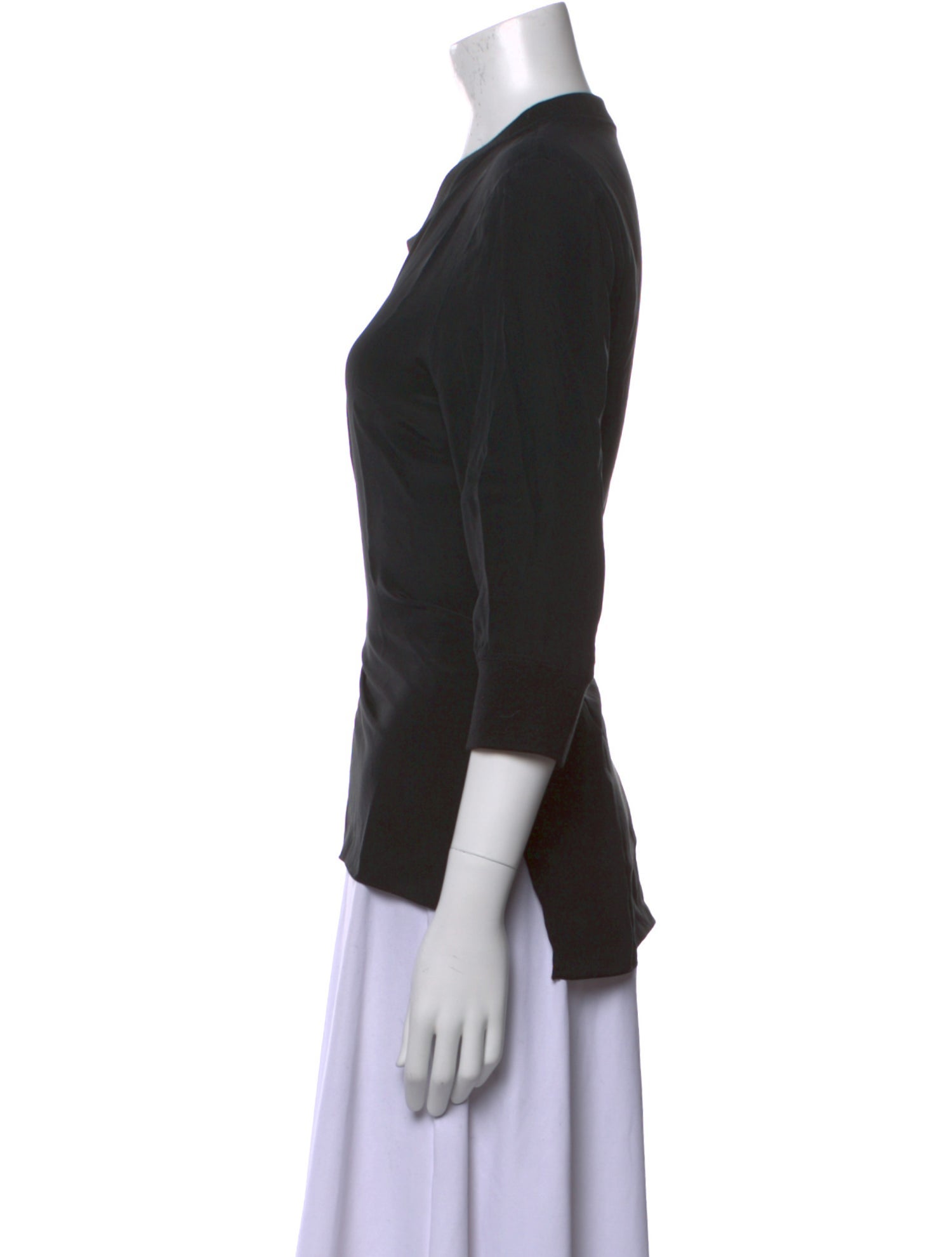 Jonathan Simkhai Silk Crew Neck Top