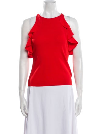 Jonathan Simkhai Crew Neck Sleeveless Top