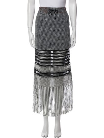 Jonathan Simkhai Lace Pattern Midi Length Skirt