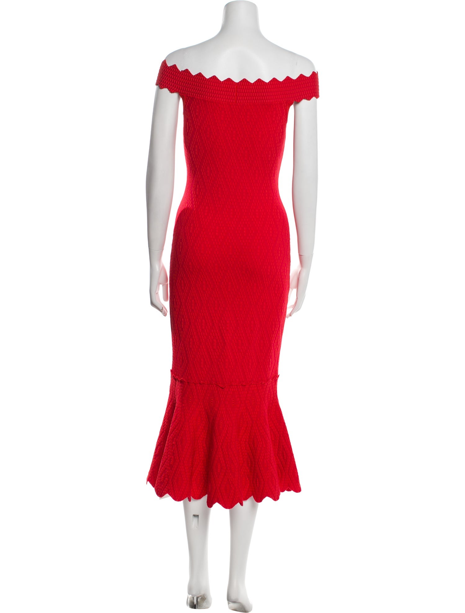 Jonathan Simkhai Off-The-Shoulder Midi Length Dress