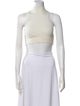 Jonathan Simkhai Mock Neck Sleeveless Crop Top